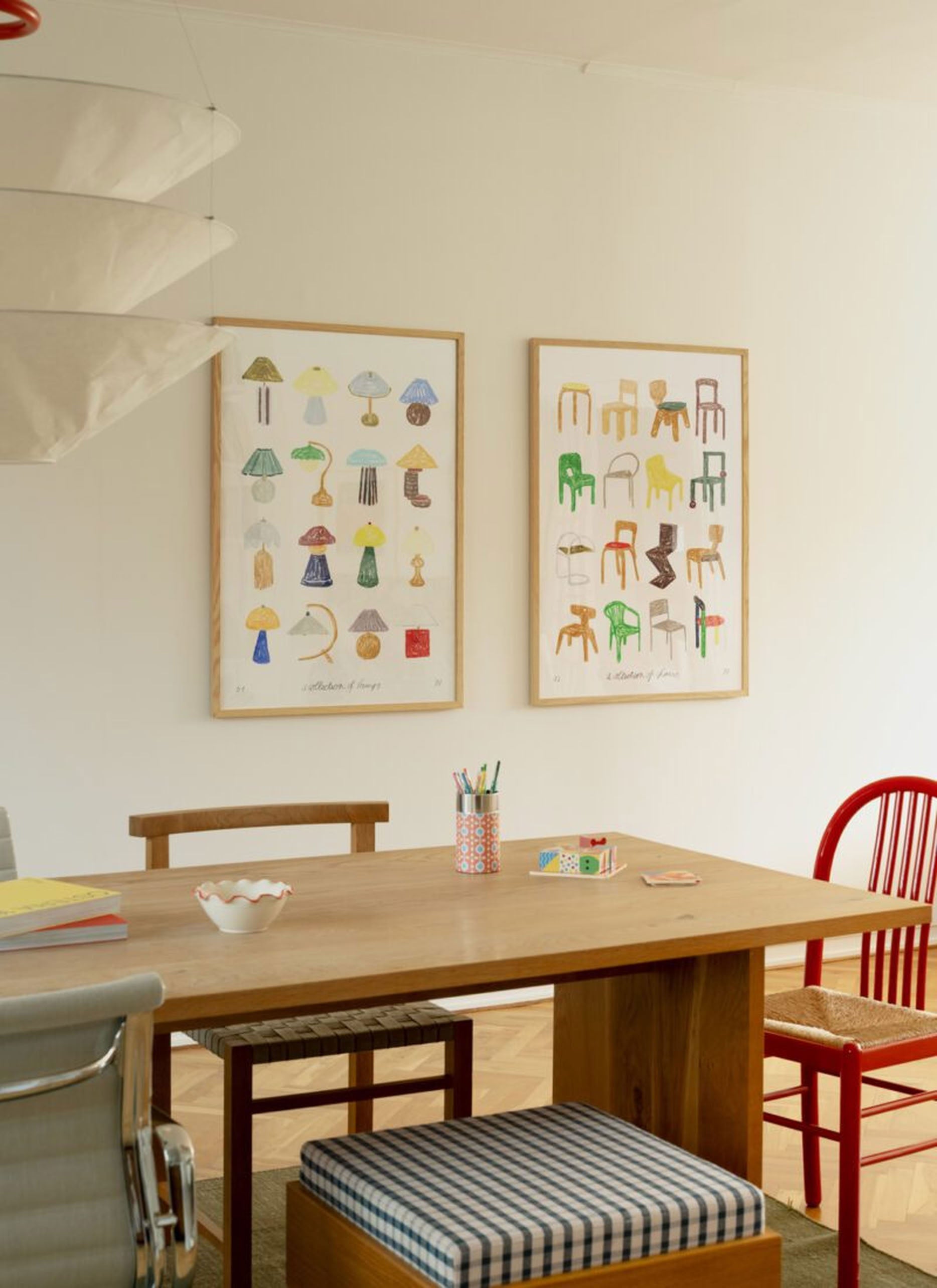 The Poster Club Isabelle Vandeplassche A Collection of Chairs (50x70) Poster