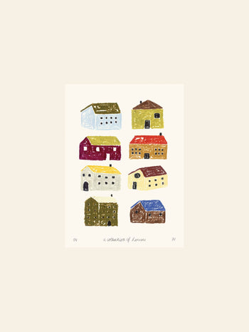 The Poster Club Isabelle Vandeplassche A Collection of Houses (30x40) Poster
