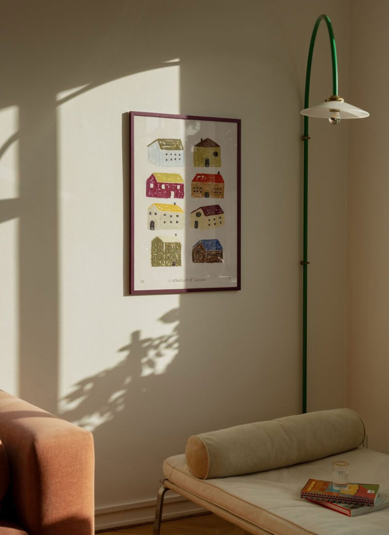The Poster Club Isabelle Vandeplassche - A Collection of Houses (30x40) - Poster