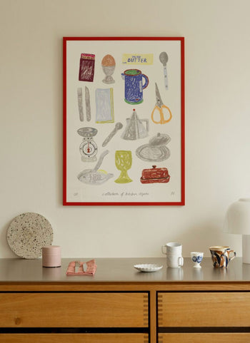 The Poster Club Isabelle Vandeplassche A Collection of Kitchen Objects (50x70) Poster