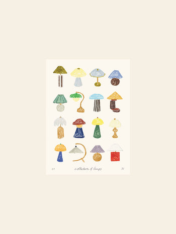 The Poster Club Isabelle Vandeplassche A Collection of Lamps (30x40) Poster