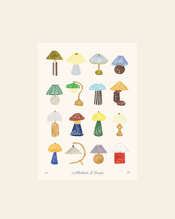The Poster Club Isabelle Vandeplassche A Collection of Lamps (50x70) Poster