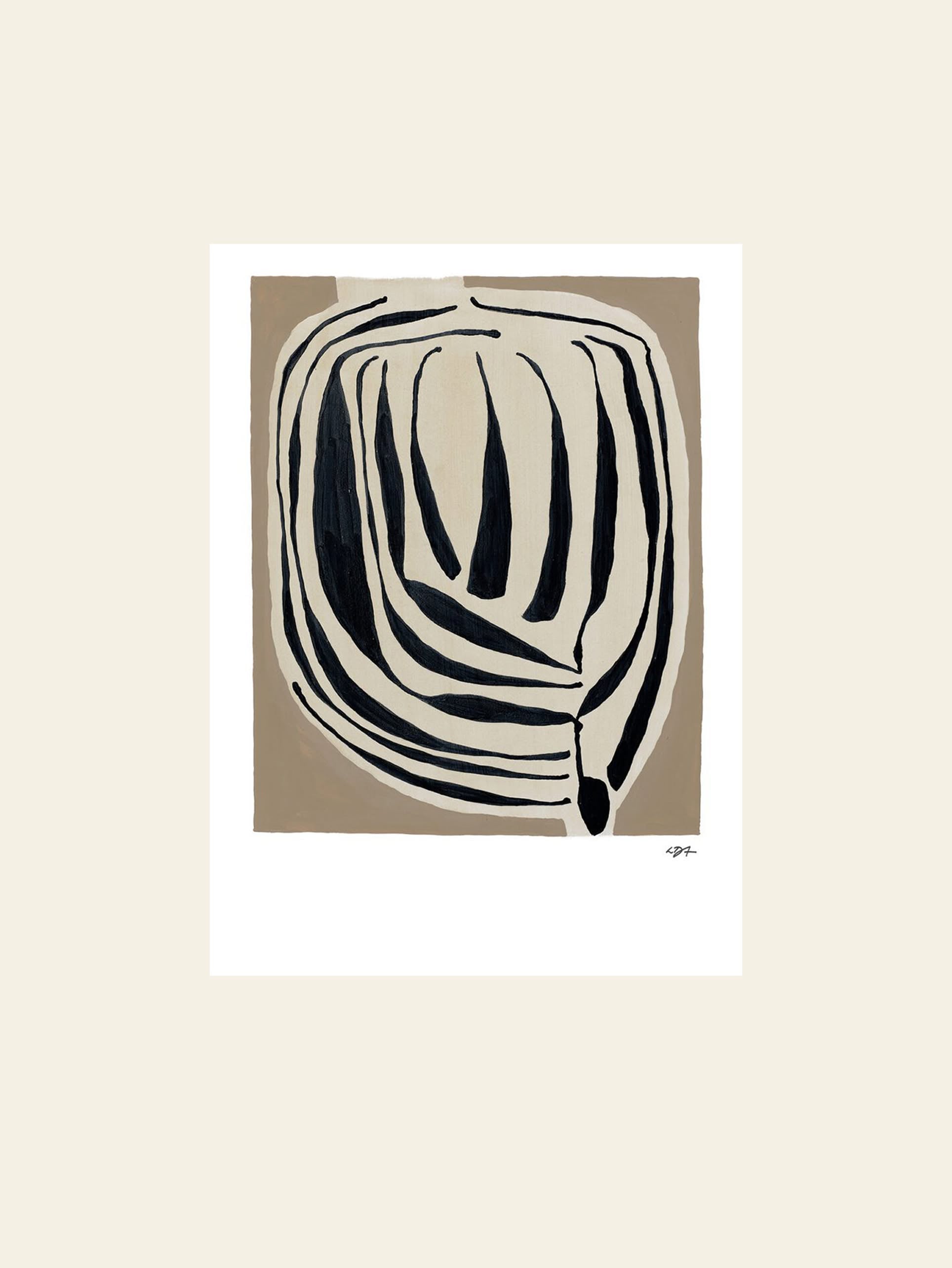 The Poster Club Leise Dich Abrahamsen Layered (30x40) Poster