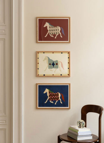 The Poster Club Lucrecia Rey Caro Horse Bordo (30x40) Poster
