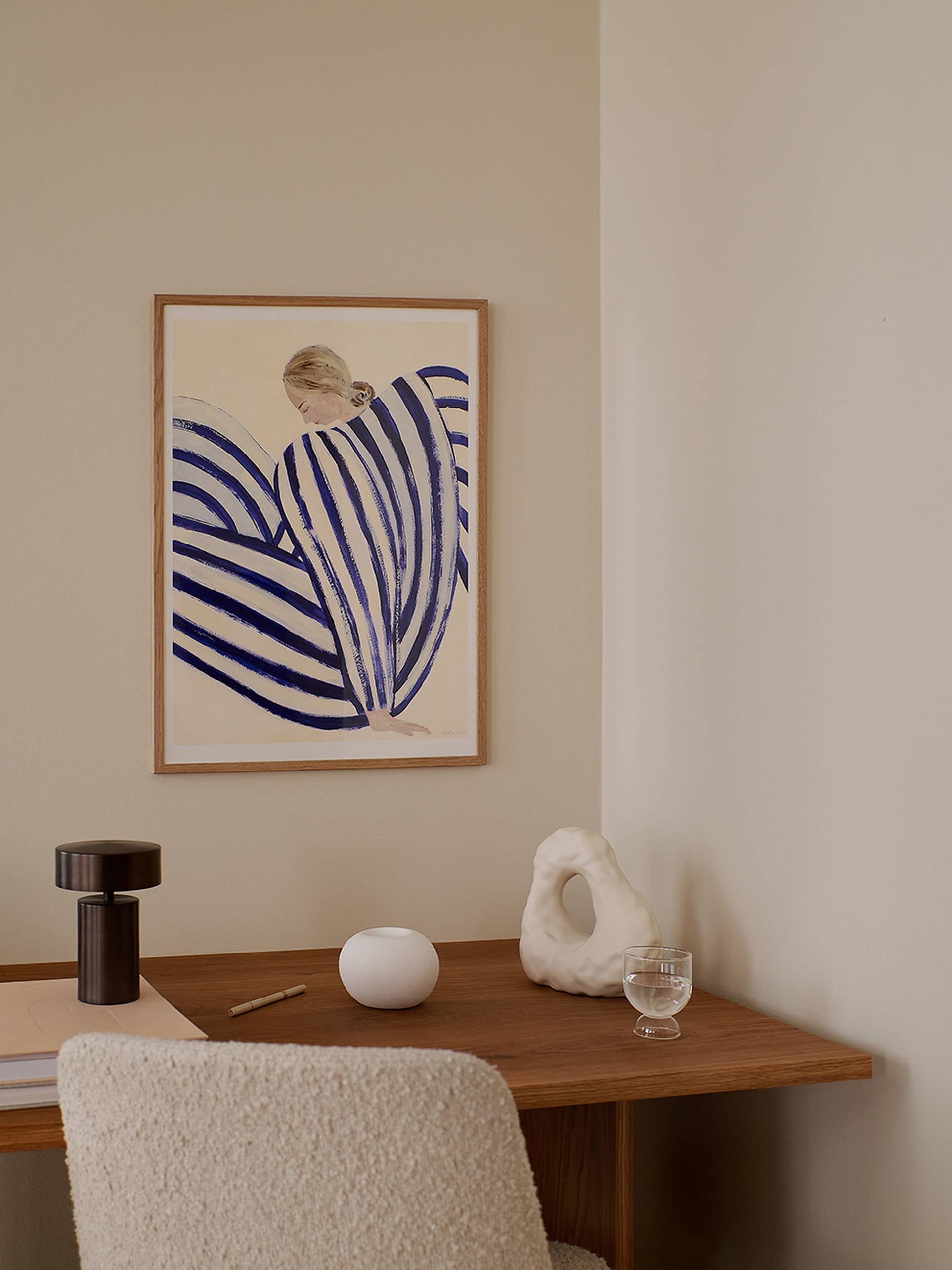 The Poster Club Sofia Lind - Blue Stripe At Concorde (50x70)