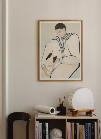 The Poster Club Sofia Lind Man and Dog (50x70) Poster