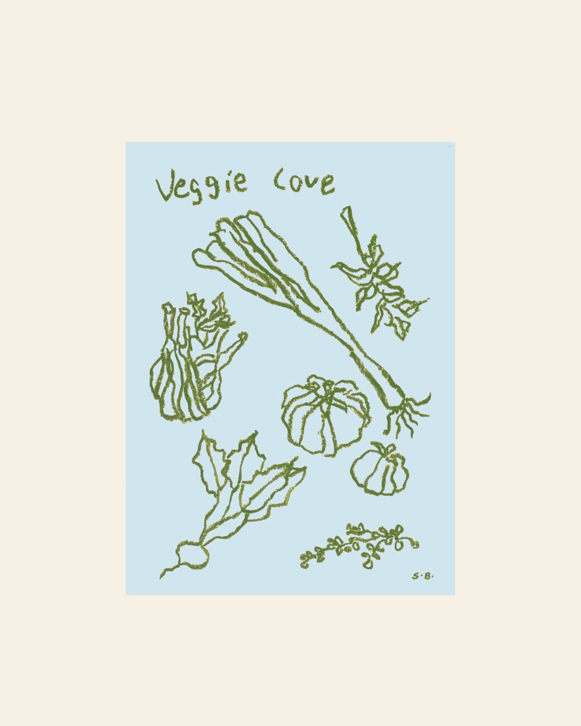 The Poster Club Steffi Bauer Veggie Love (50x70) Poster