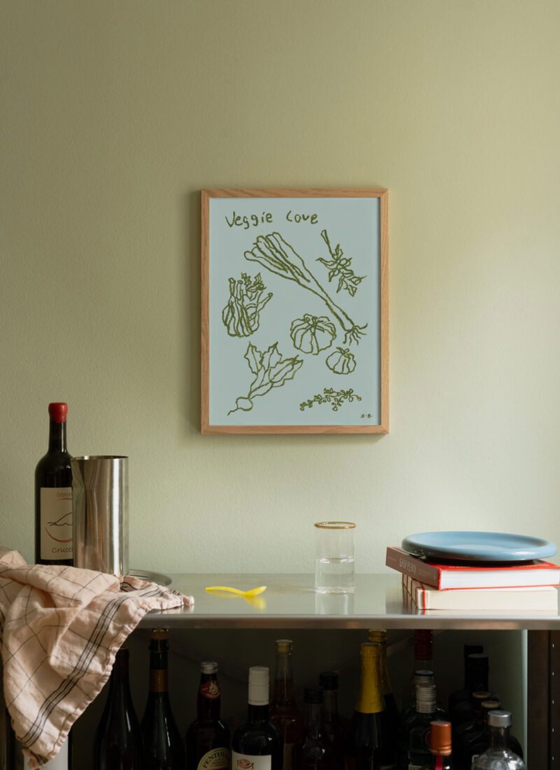 The Poster Club Steffi Bauer - Veggie Love (50x70) - Poster