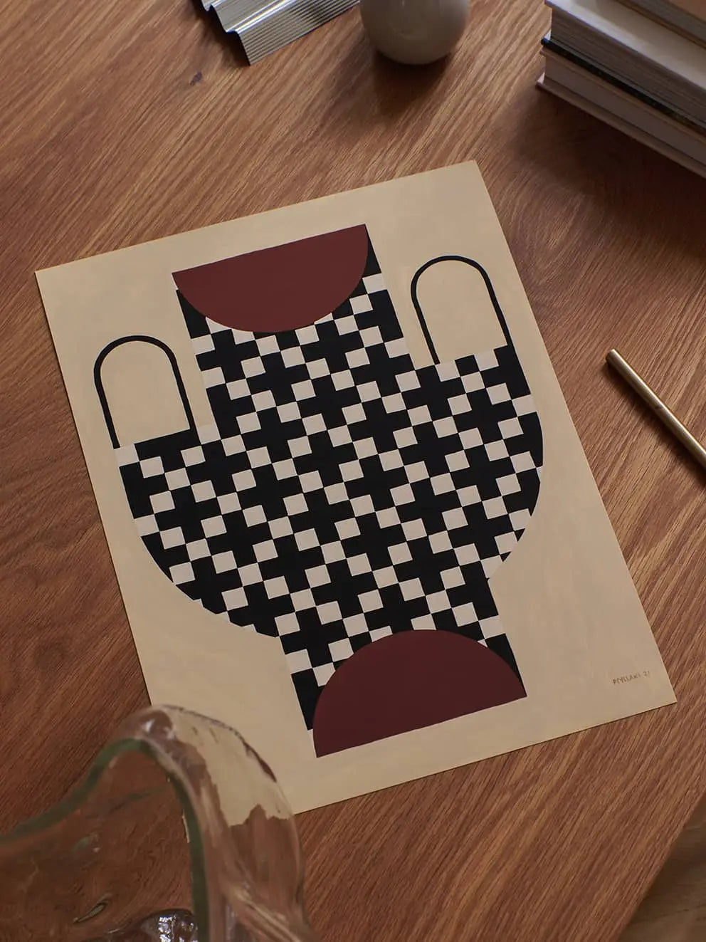The Poster Club Studio Paradissi - 十字图案花瓶 (50x70)