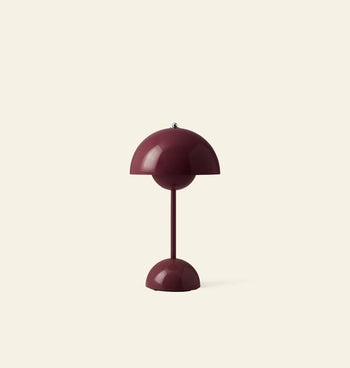 Tradition Flowerpot VP9 Portable Table Lamp Dark Plum 1