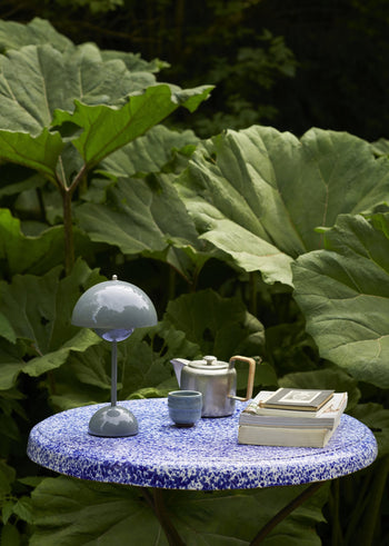 Tradition Flowerpot VP9 Portable Table Lamp Stone Blue 6