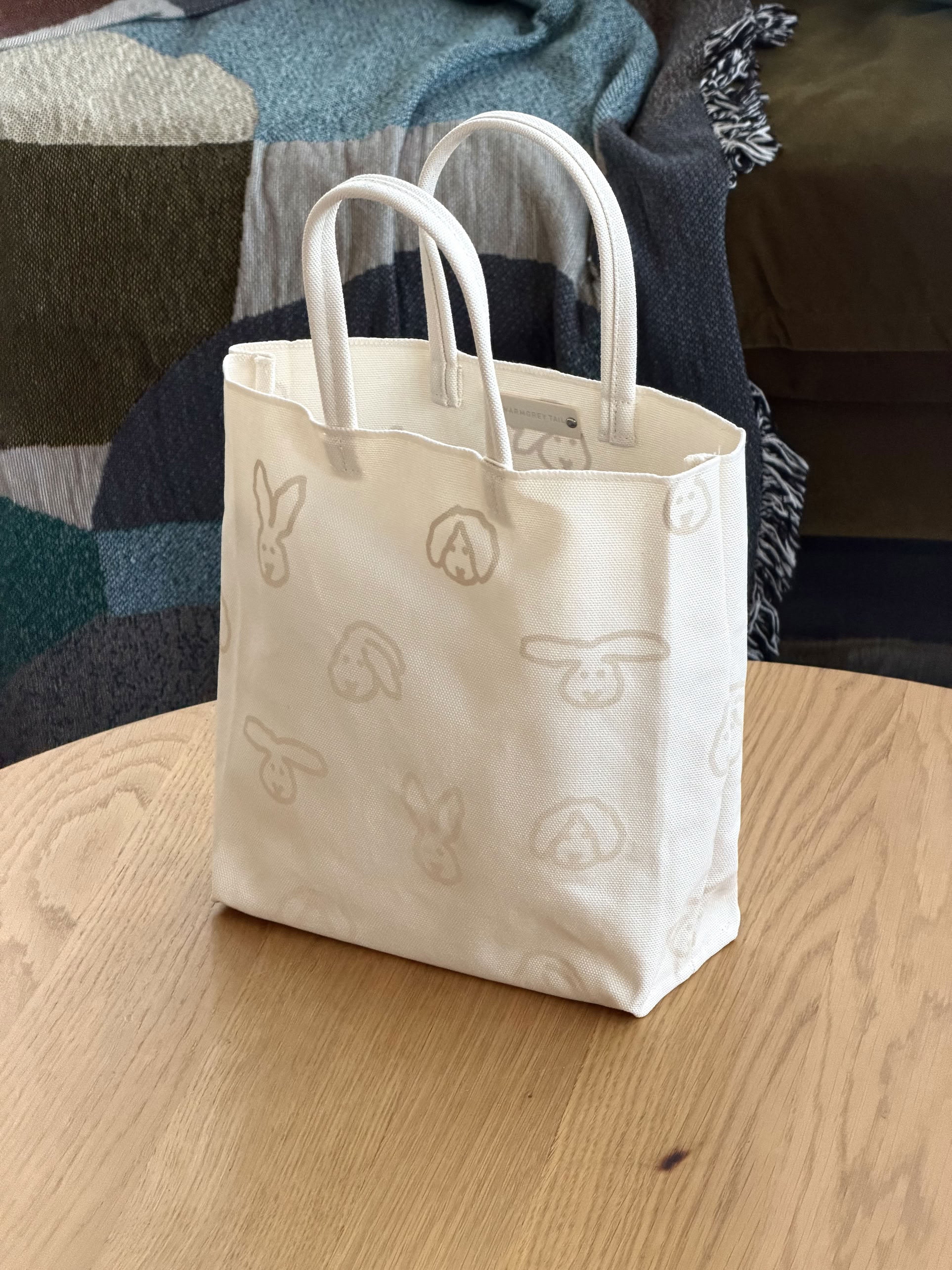 WARMGREY TAIL Bunny Bunny Shopper Bag Ivory
