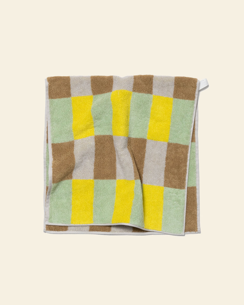 WARMGREY TAIL Check Face Towel