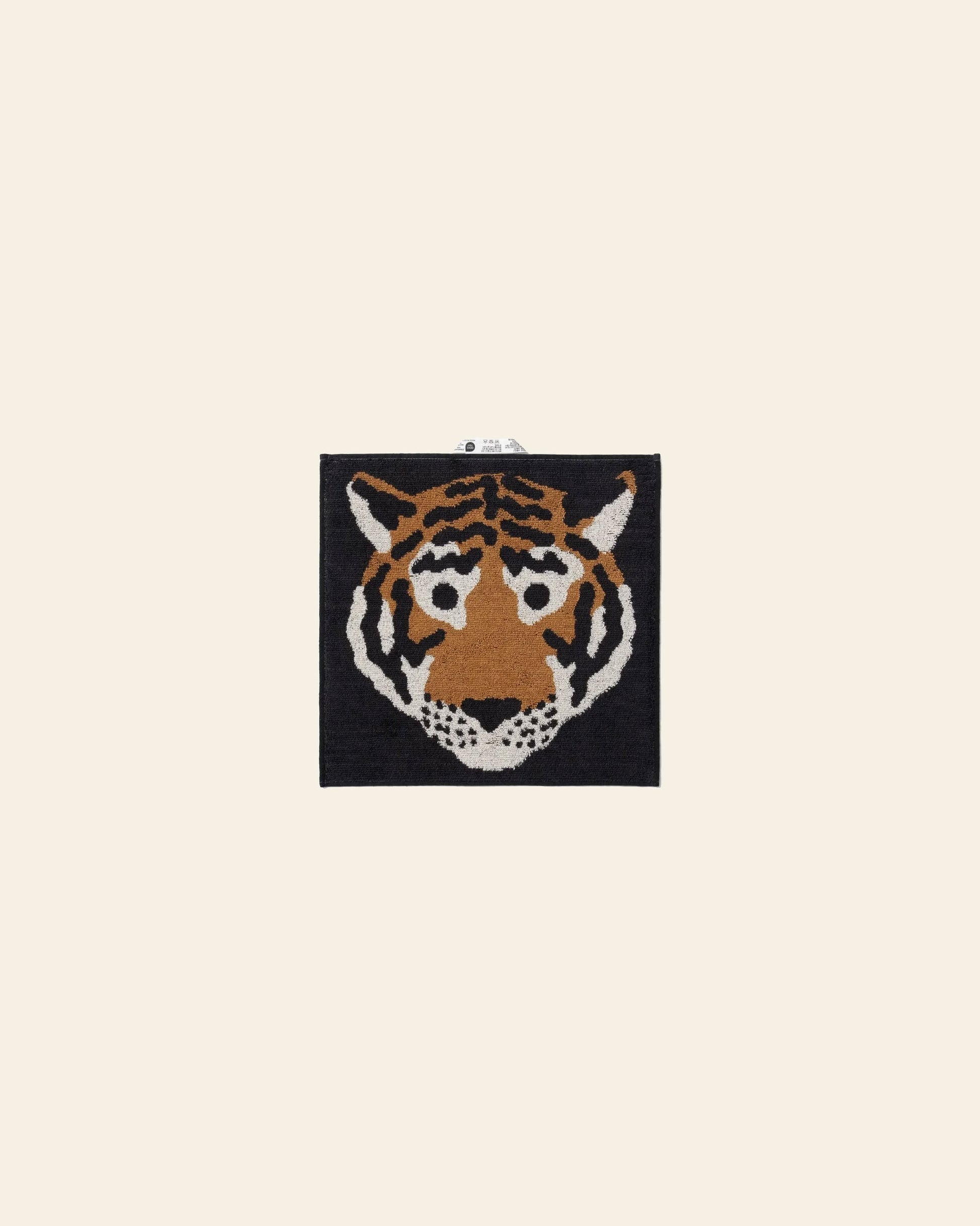 WARMGREY TAIL Tiger Hand Towel Black