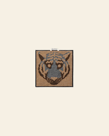 WARMGREY TAIL Tiger Hand Towel Black