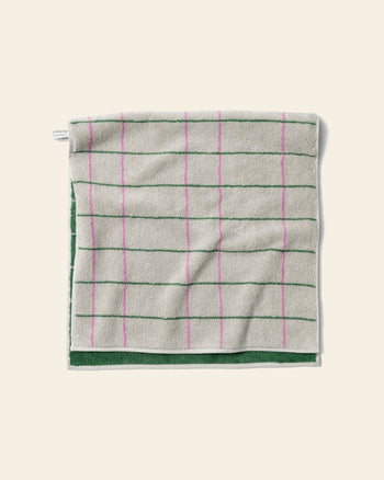 WARMGREY TAIL Tile Face Towel Grey