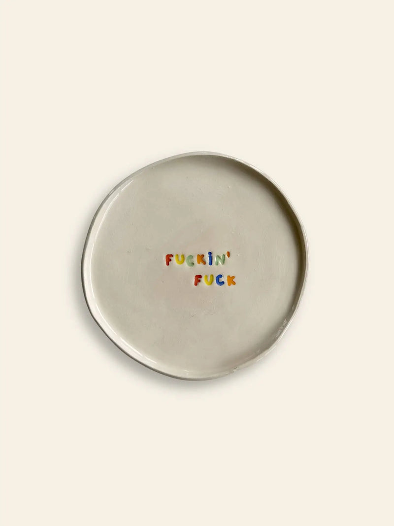 Wobbly Studio Mini Plate - Fuckin' Fuck