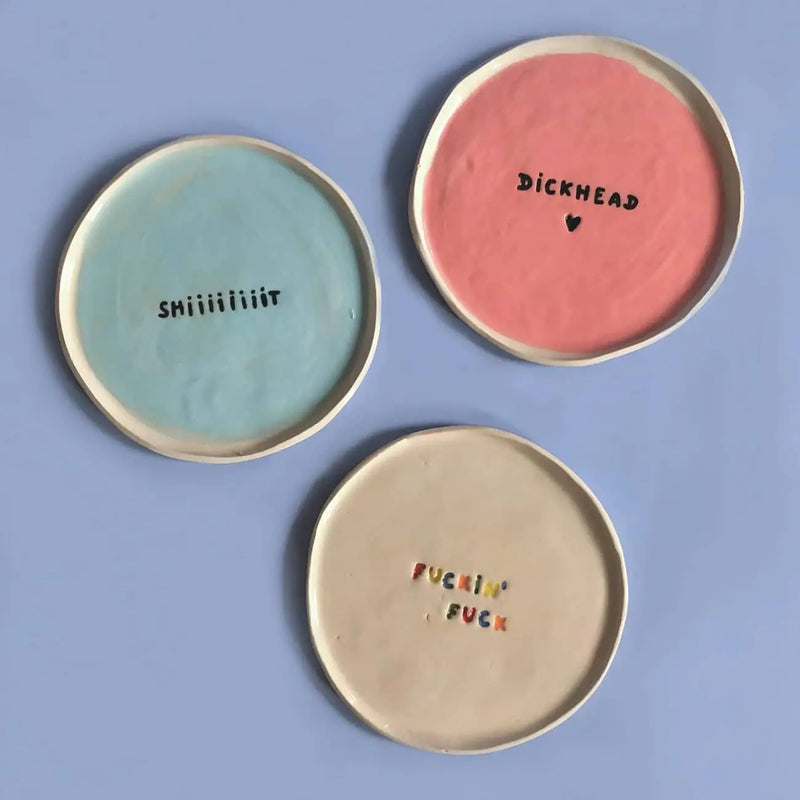 Wobbly Studio Mini Plate - Fuckin' Fuck