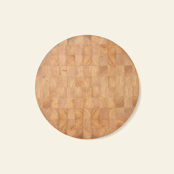 ferm LIVING Chess Cutting Board Round Large Natural 2