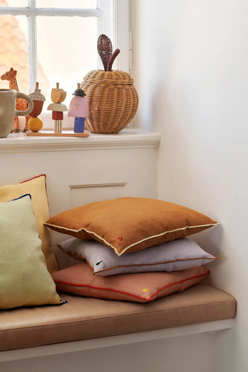 ferm LIVING Contrast Linen Cushion Mint 3