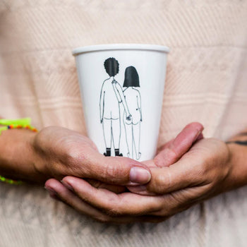 helen b Naked Couple Back Cup