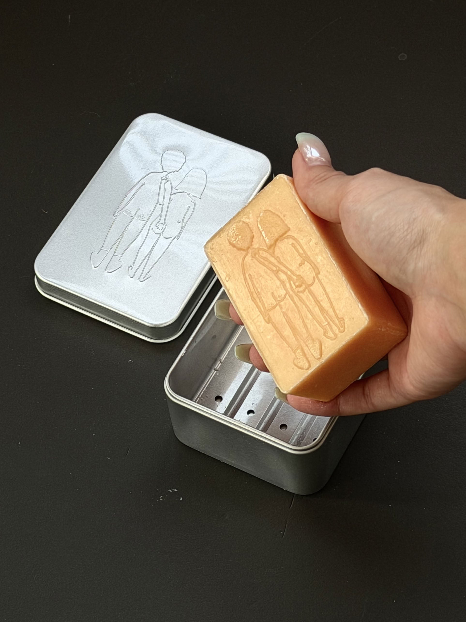 helen b Naked Couple Back Soap Mandarin