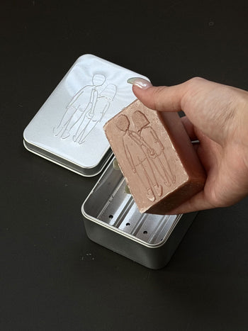 helen b Naked Couple Back Soap Sandalwood