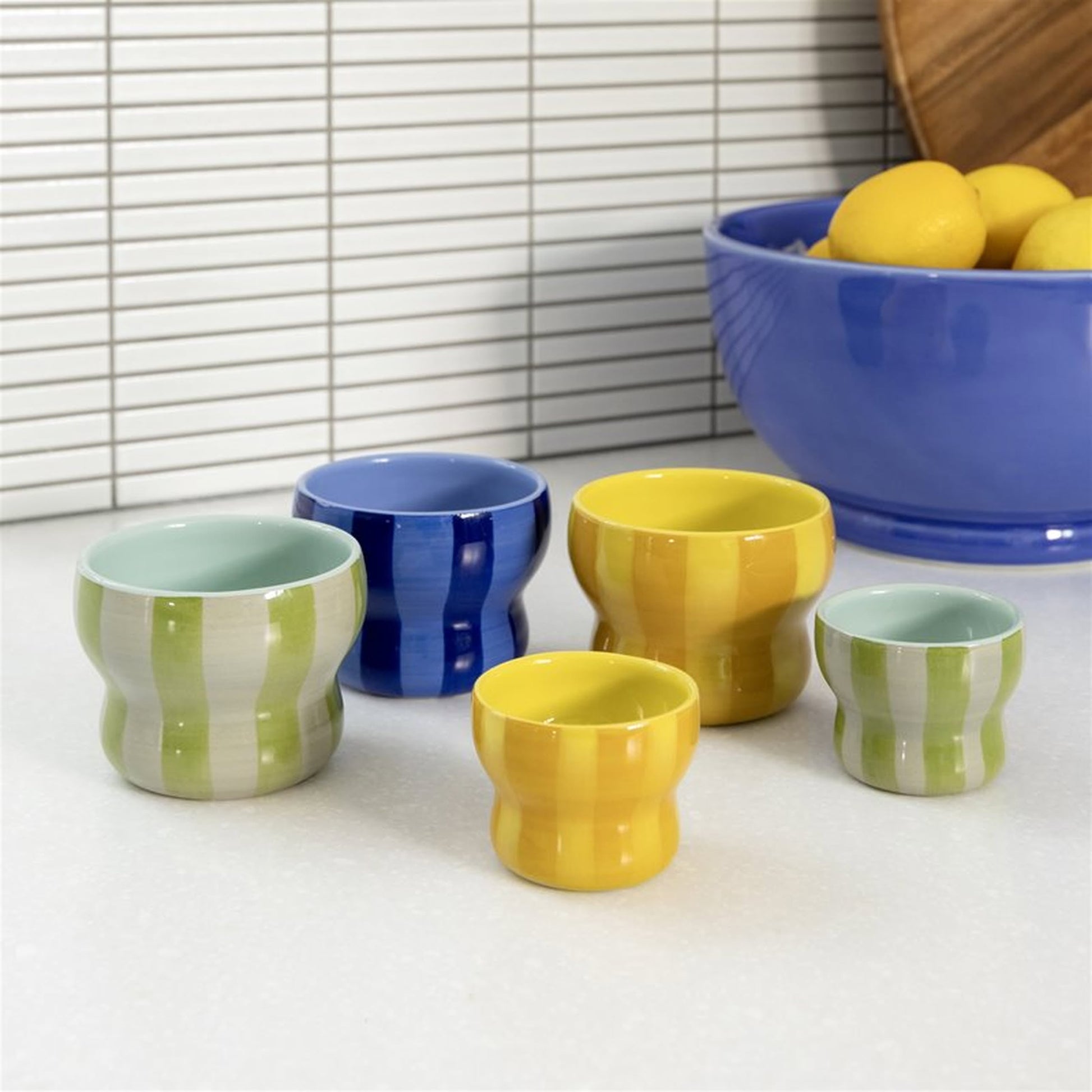 &klevering Circus Mug Large Set of 2 Green