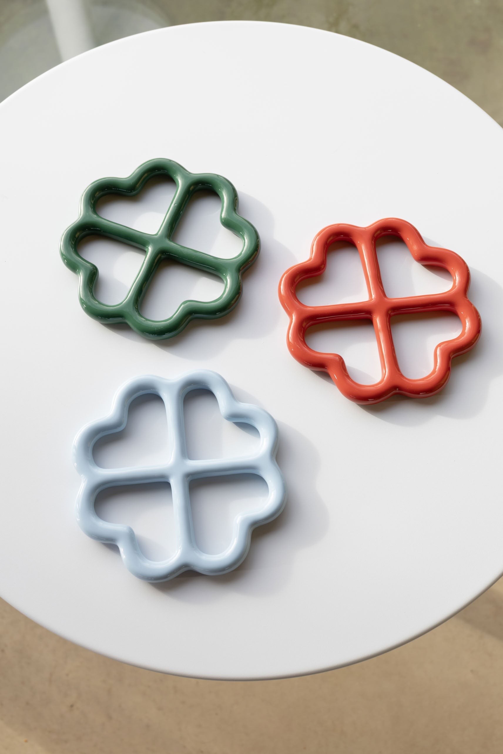 &klevering Clover Trivet Blue