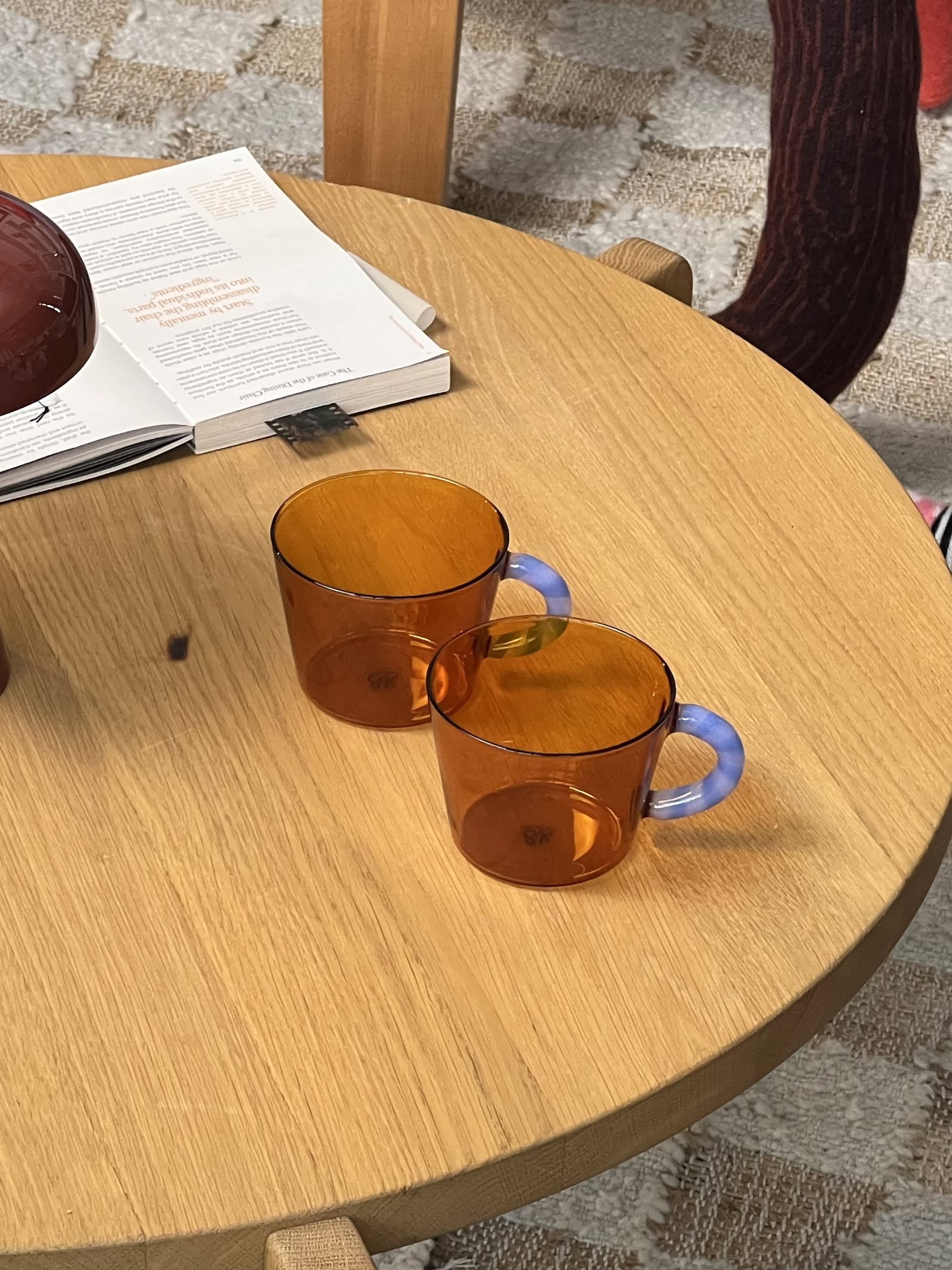 &klevering Duet Amber Glass Set of 2