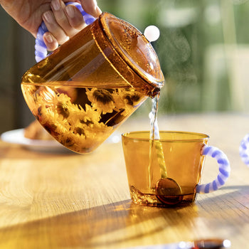 &klevering Duet Amber Glass Set of 2