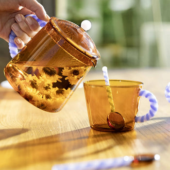 &klevering Duet Amber Teapot
