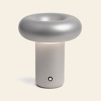 &klevering Glimpse Portable Lamp Frosted Silver