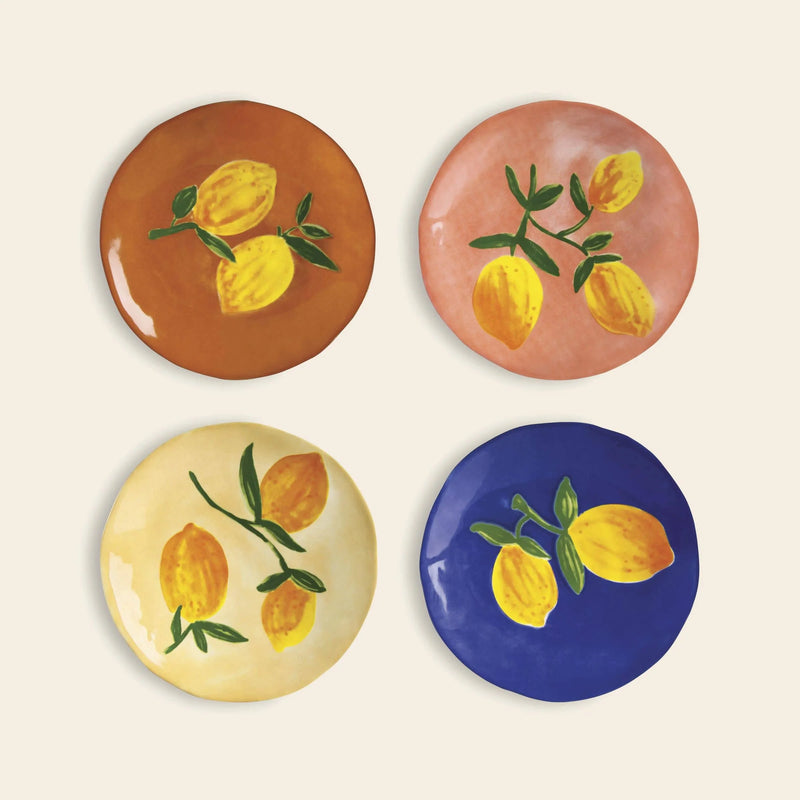 &klevering Lemon Plate, Set of 4