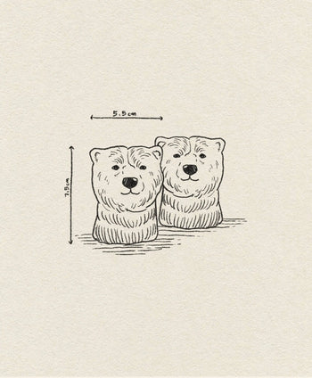 klevering Polar Bear Salt Pepper Set Multicolour 6
