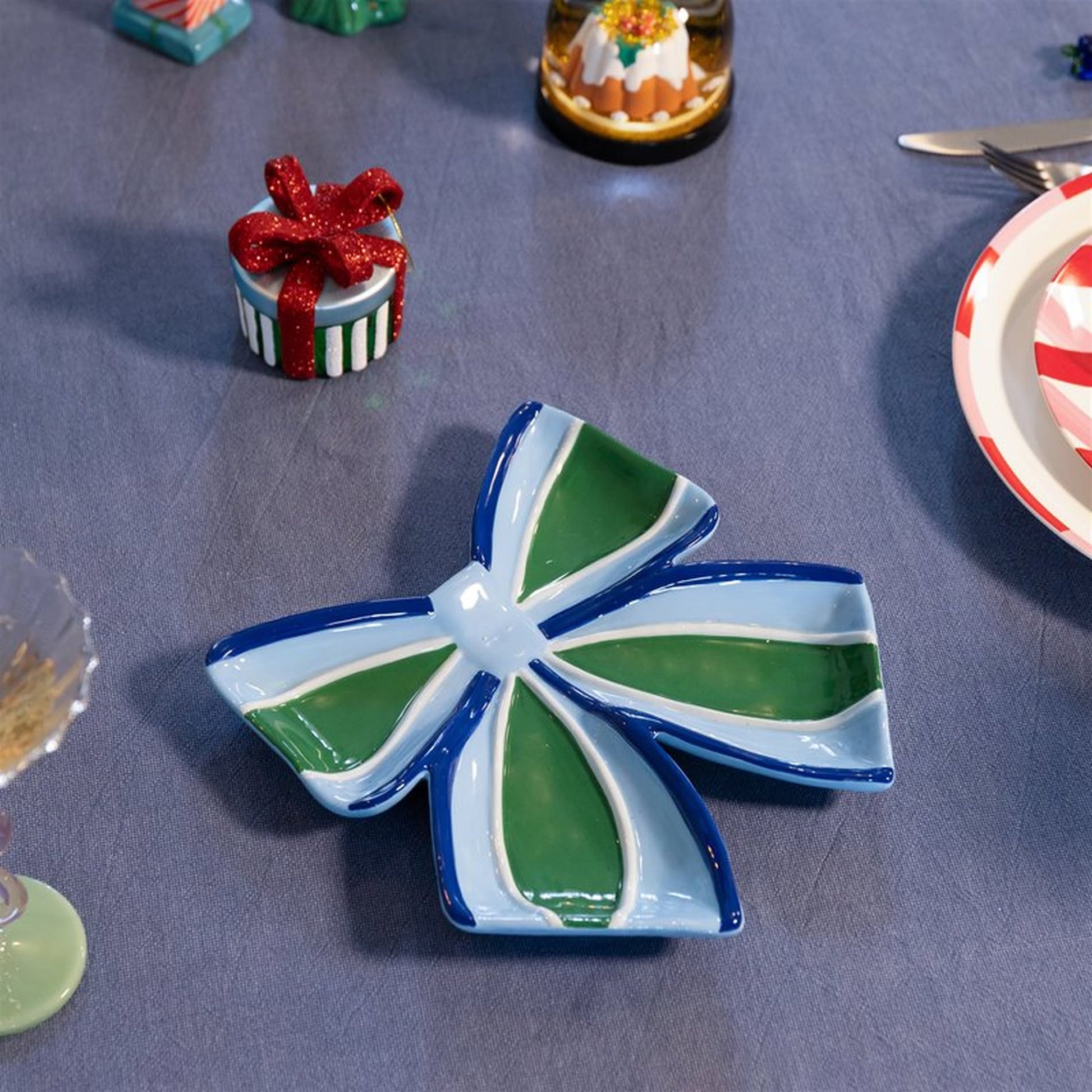 &klevering Ribbon Plate Blue