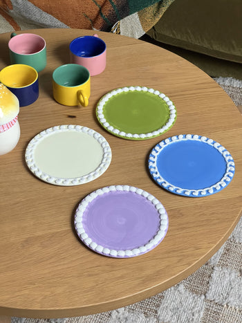 &klevering Whipped Plate #2 Set of 4 Multicolour