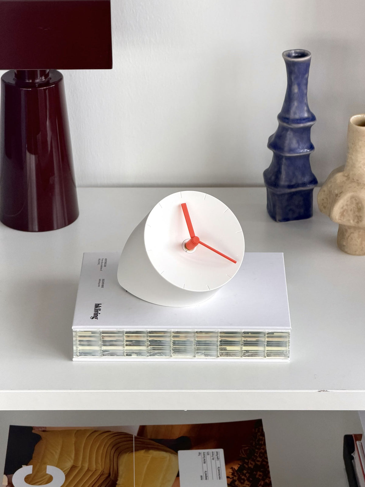 mosery Corner Clock Hands Set Orange