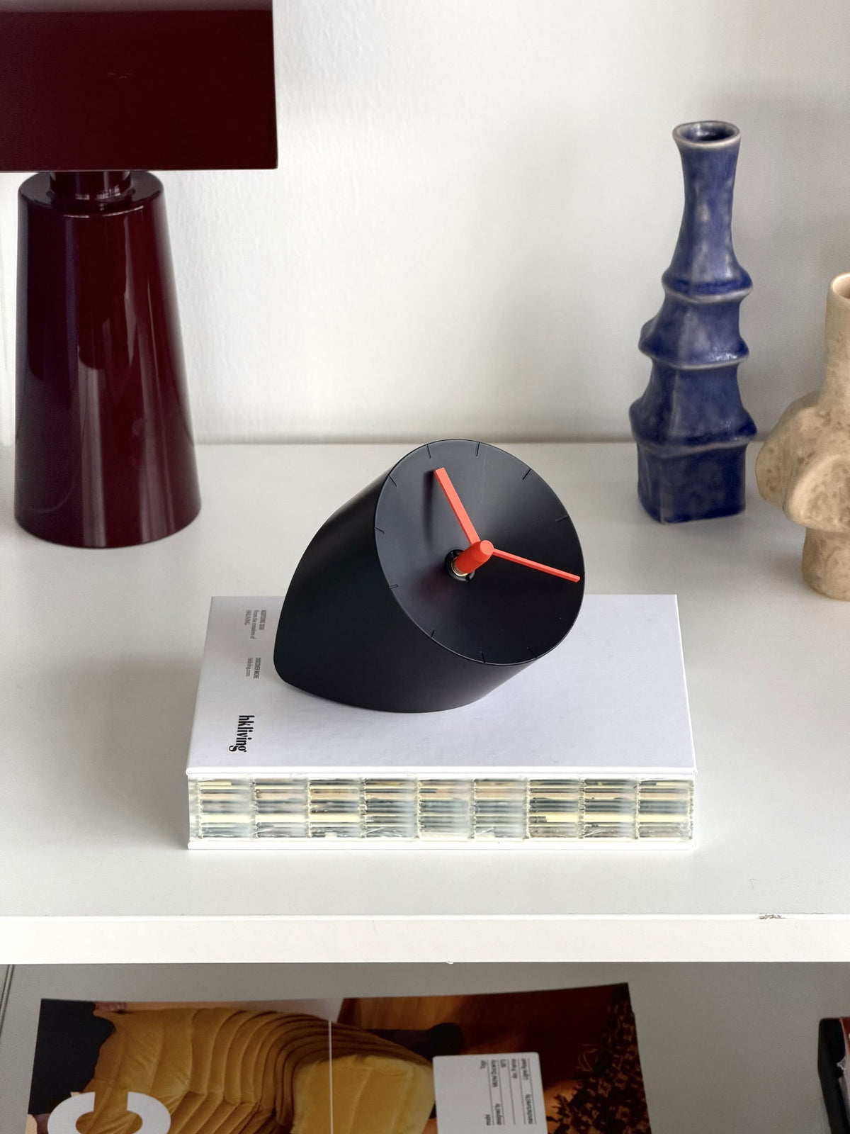 mosery Corner Clock Hands Set Orange