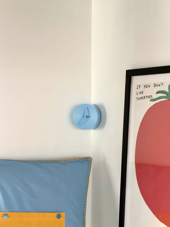 mosery Corner Clock Sky Blue