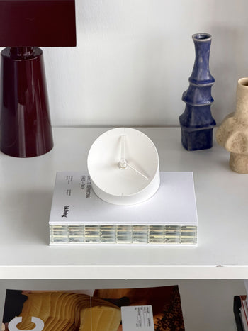 mosery Corner Clock White
