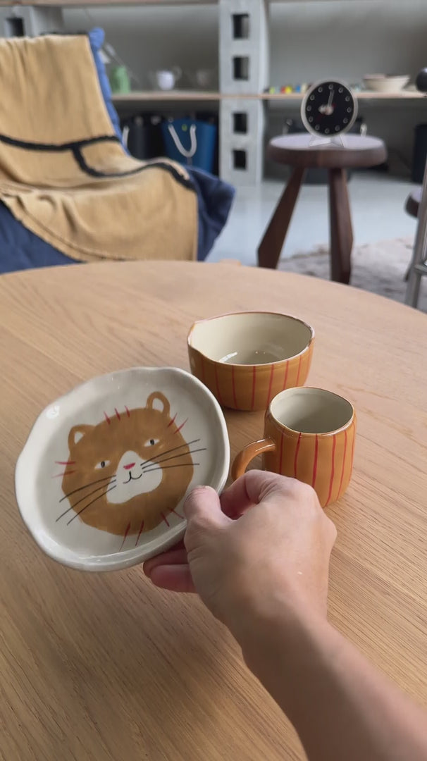 Bloomingville Kittie Tableware Brown