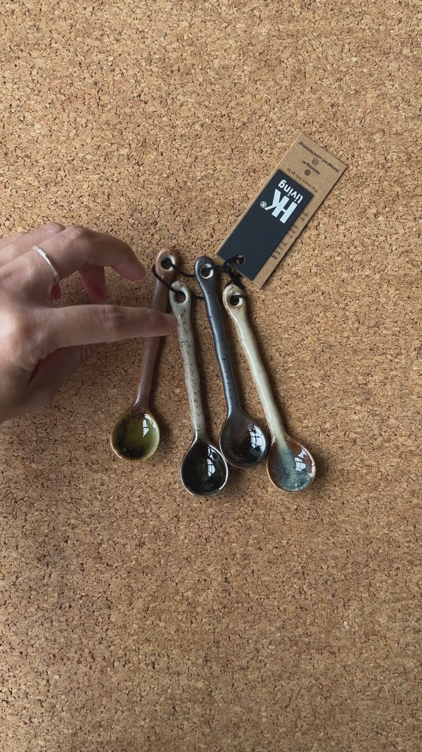 HKliving Kyoto Ceramics Japanese Tea Spoons