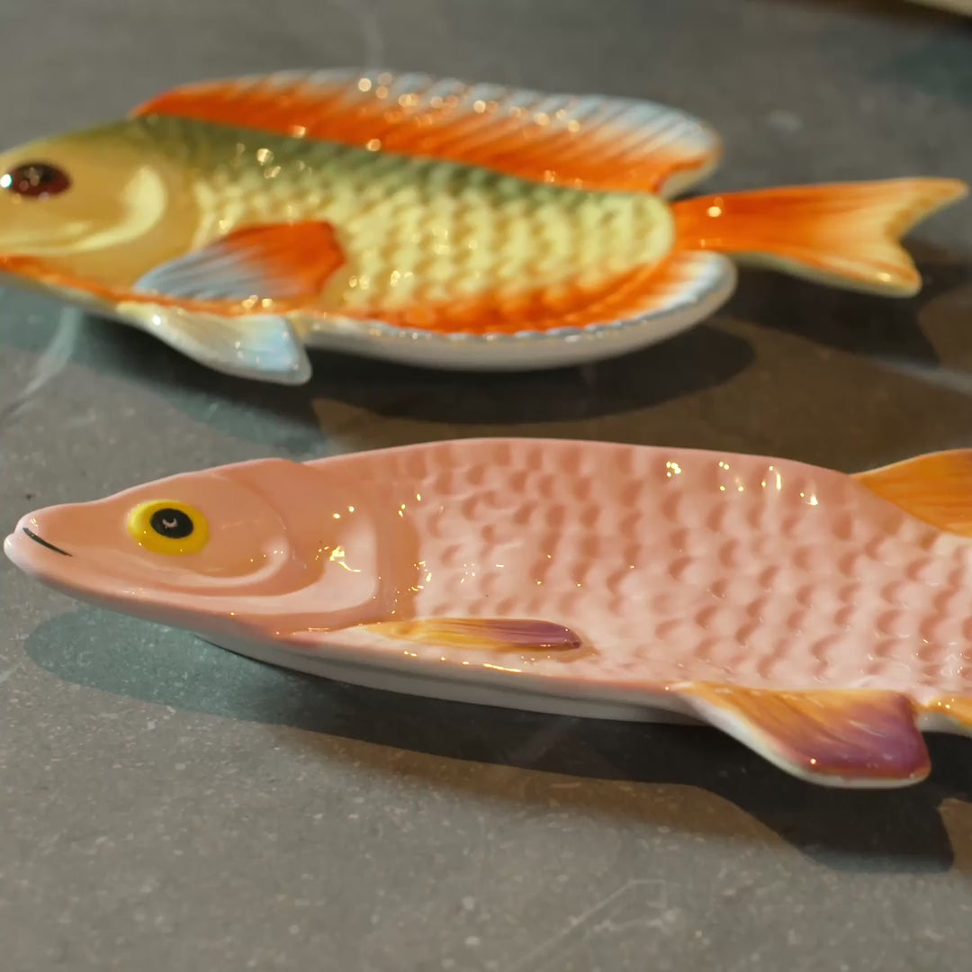 klevering Rainbow Fish Plate Multicolour 1
