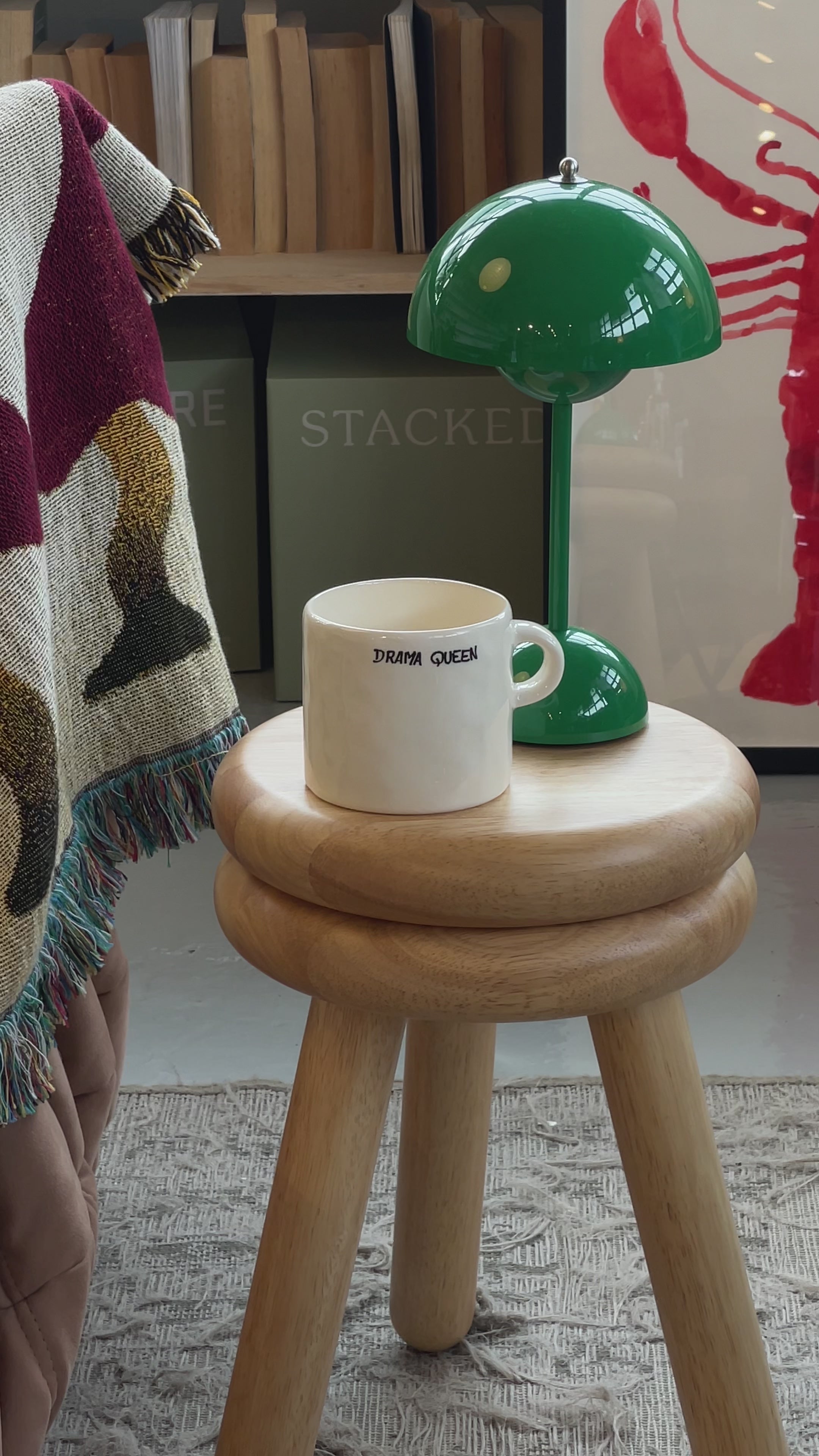 Anna Nina Drama Queen Mug White