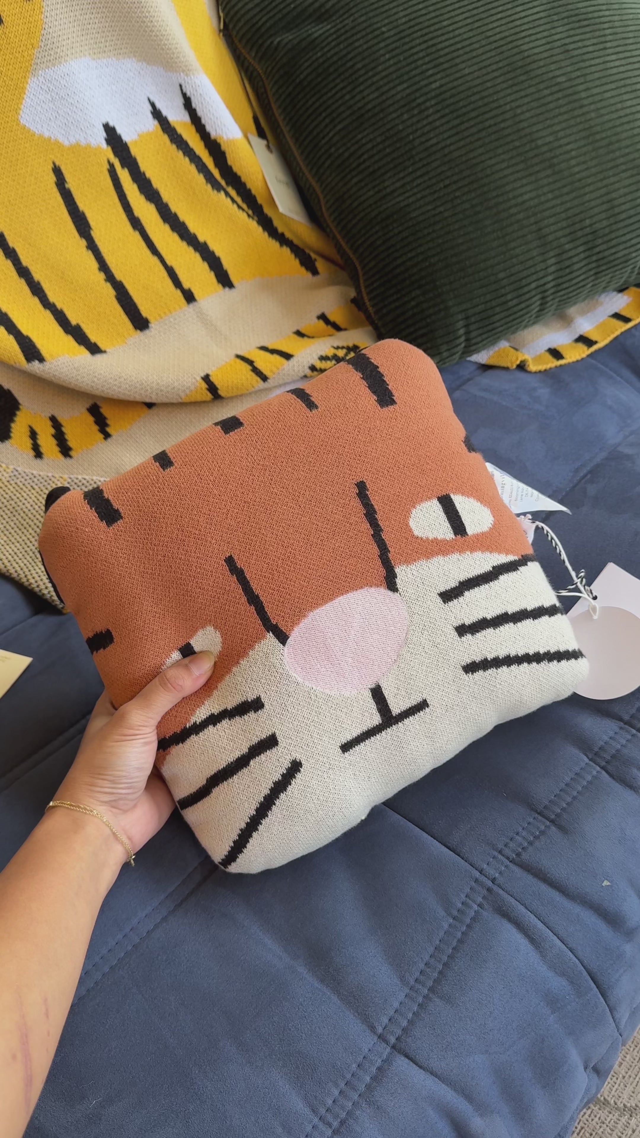 Bloomingville Muzamel Cushion Orange
