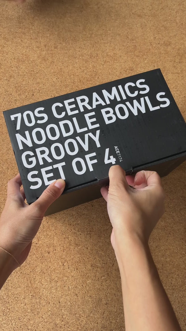 HKliving 70s Ceramics Noodle Bowls