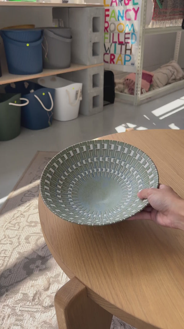 HKliving Kyoto Ceramics Japanese Ceramic Salad Bowl