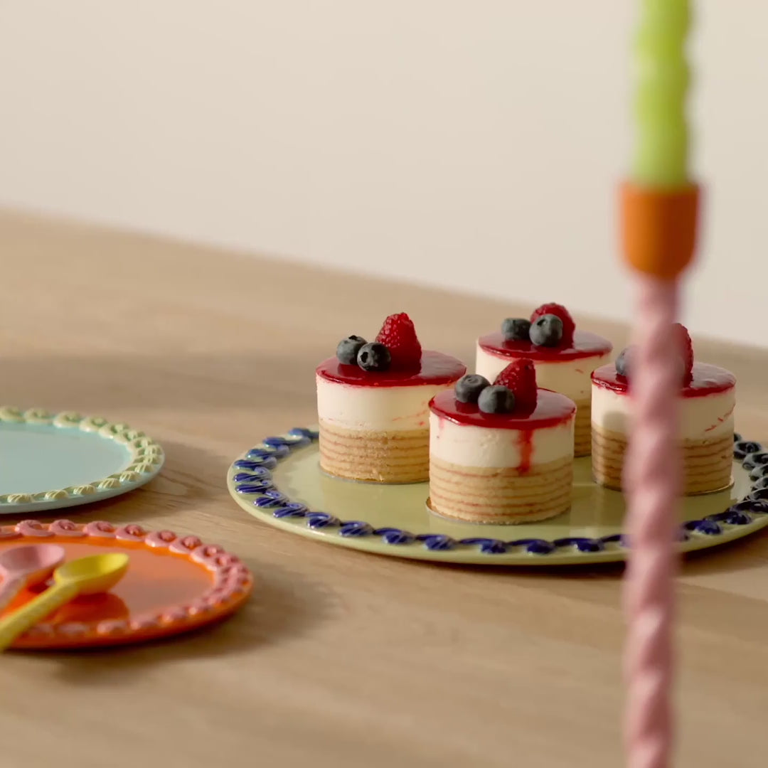 klevering Whipped Plate Set of 4 Multicolour 1