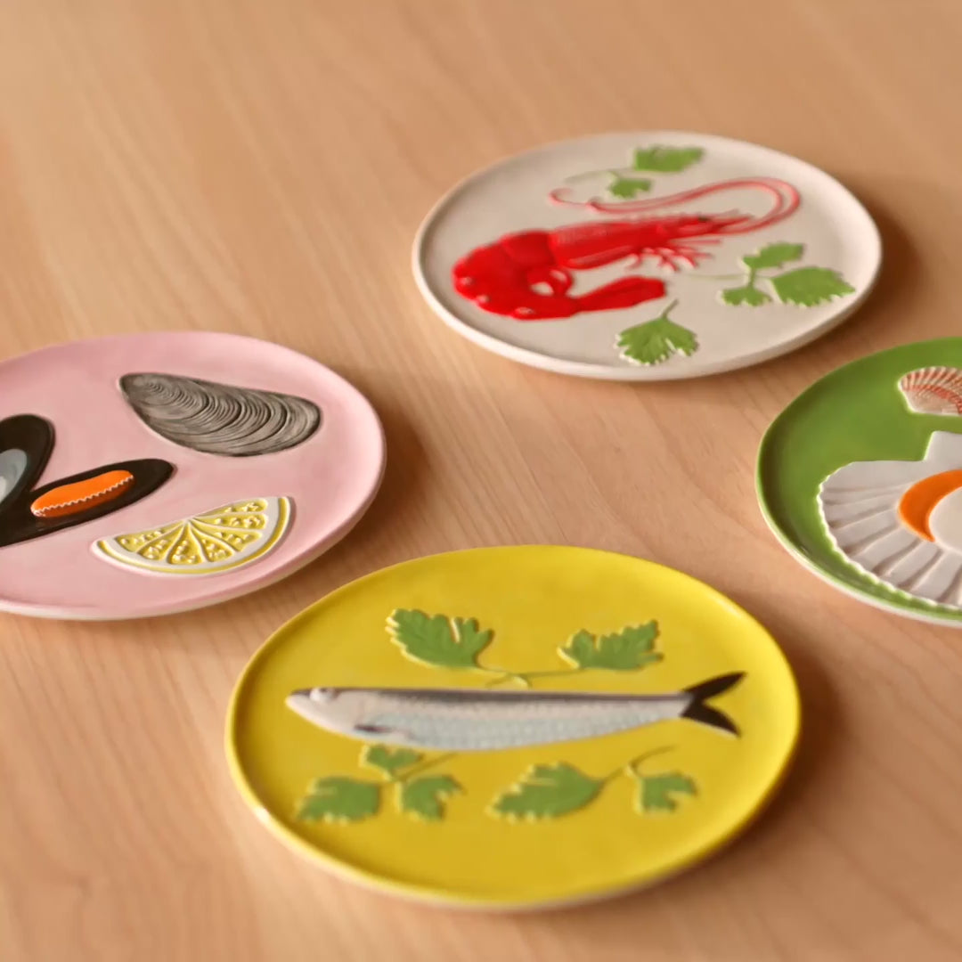klevering De La Mer Plate Set of 4 Multicolour 1